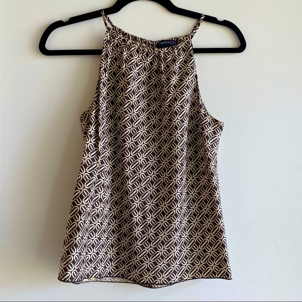Kenneth Cole NY Silk Halter Top XS